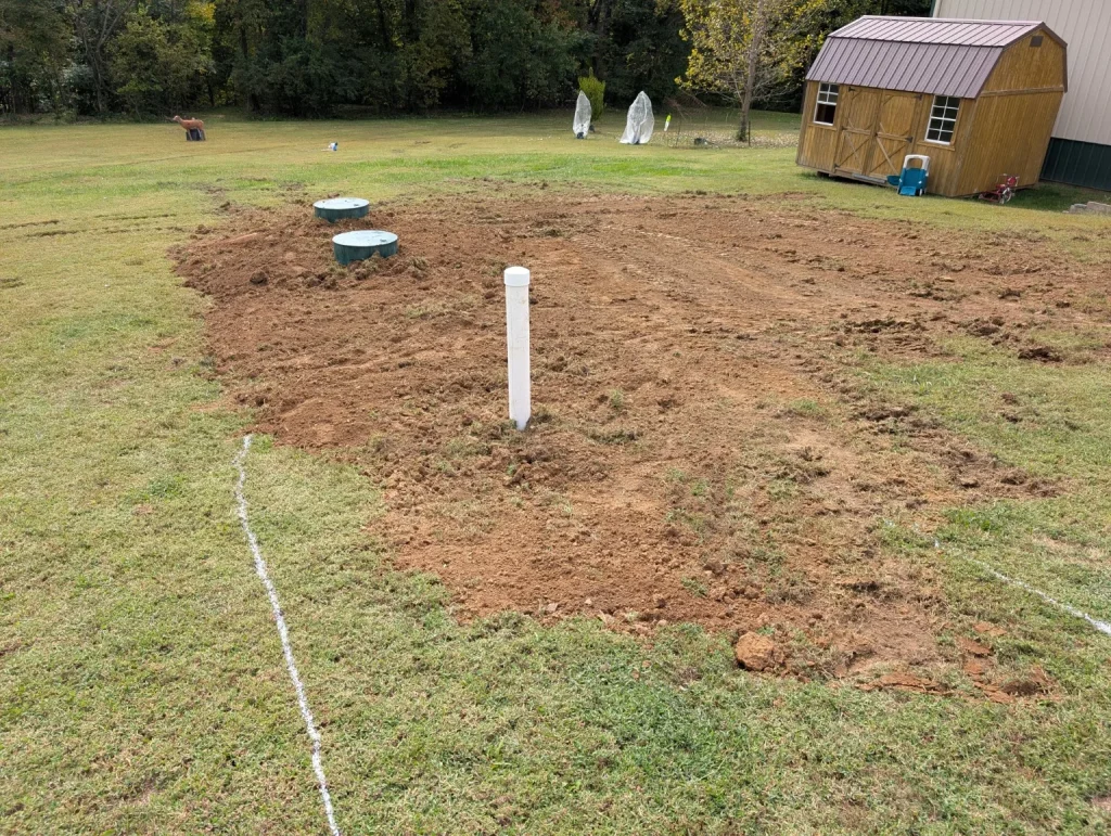 New construction underground plumbing and site work by Digger Dave in Northwest Missouri